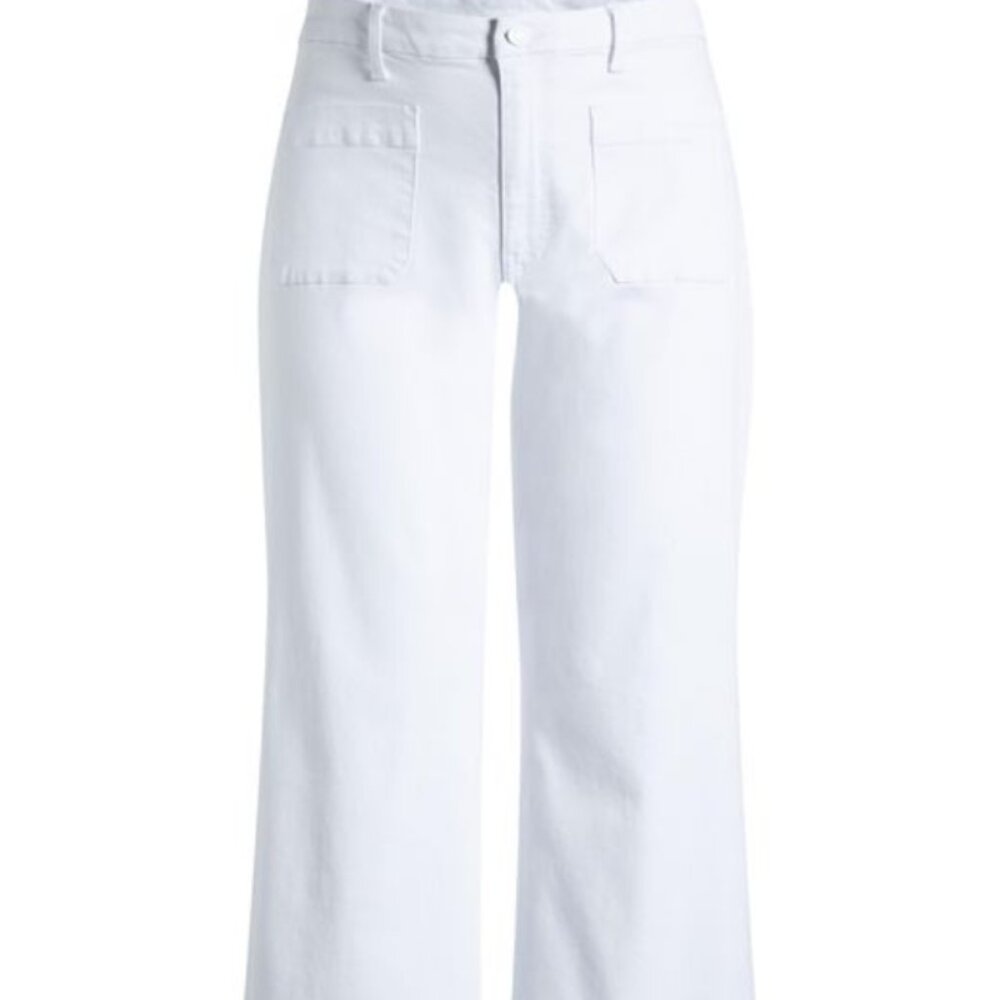 KUT from the Kloth: Meg Patch Pocket High Waist Ankle Wide Leg Jean
